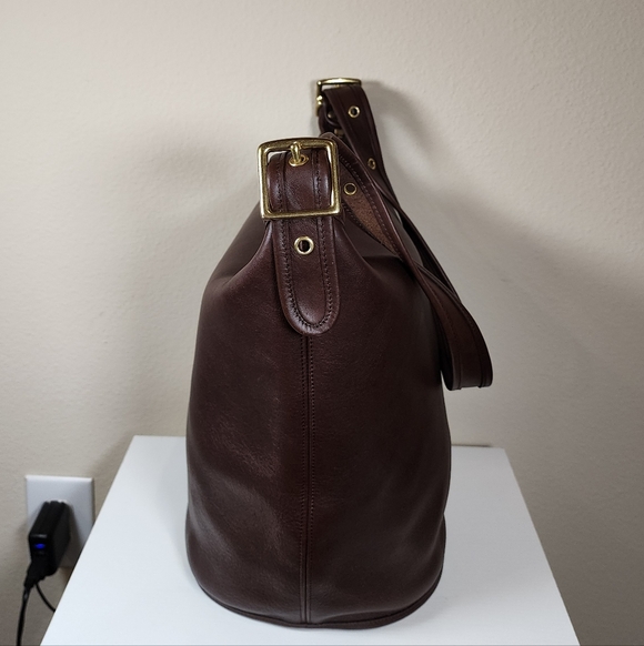 Vintage Coach Mahogany Duffle Sac #9085 - Picture 8 of 15